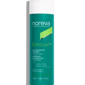 noreva exfoliac gel moussant intensif 200ml