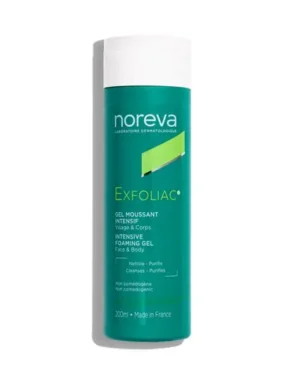noreva exfoliac gel moussant intensif 200ml